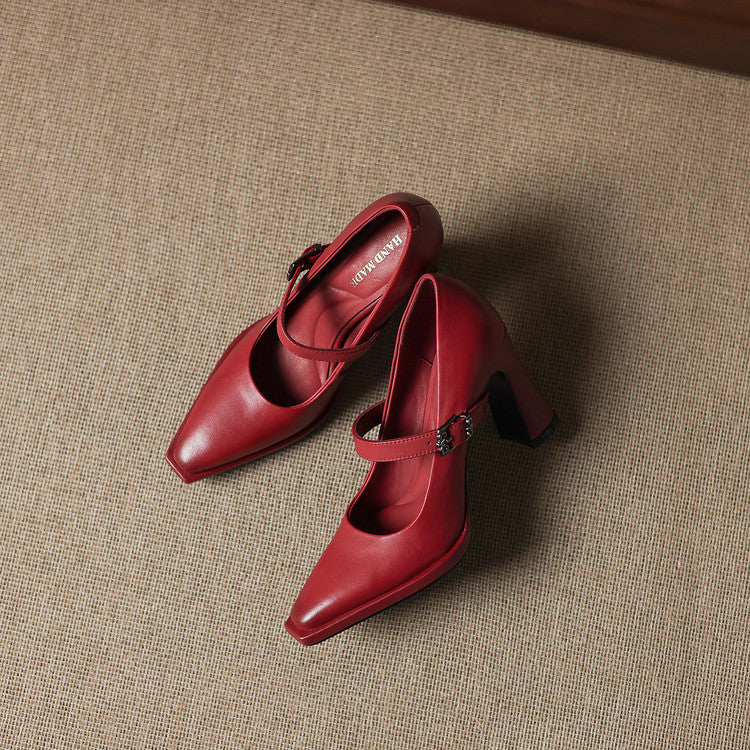 Claya Authentic Leather Heels
