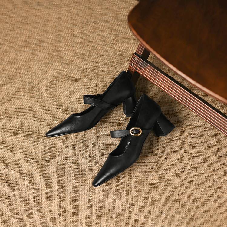 Azra Authentic Leather Heels