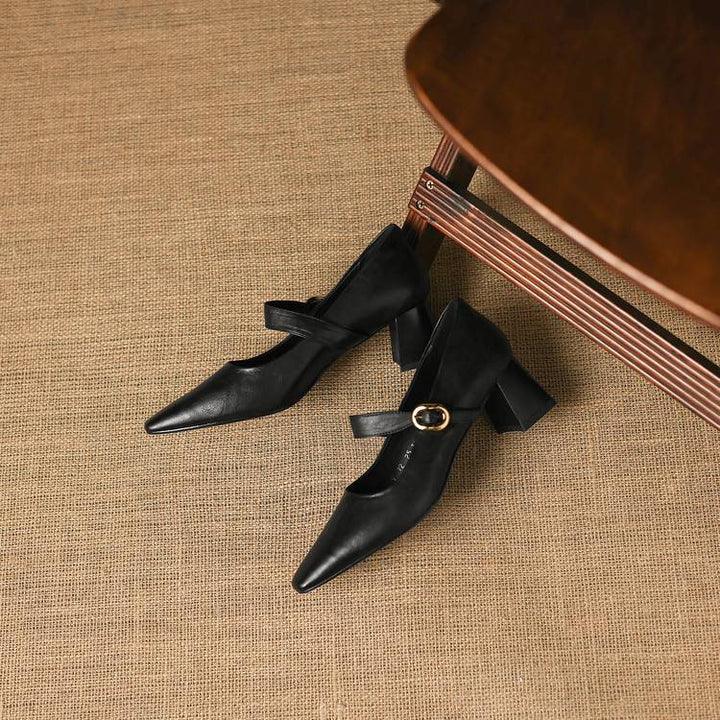 Azra Authentic Leather Heels