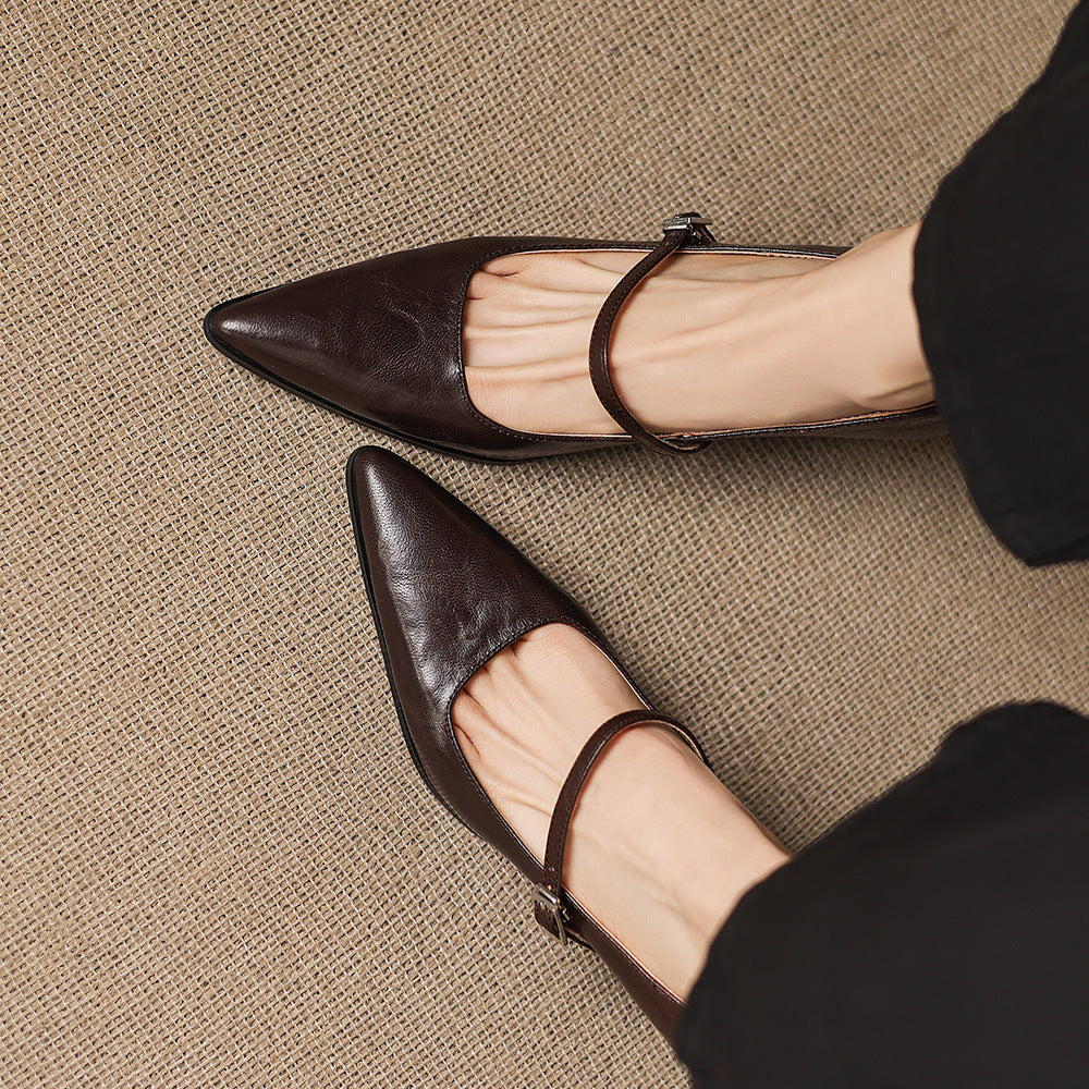 Orvia Genuine Leather Heels
