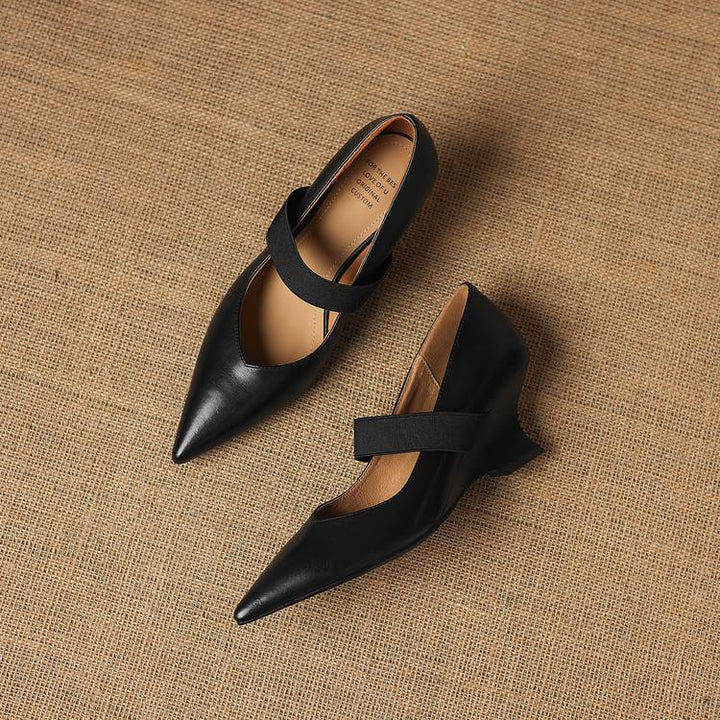 Authentic Leather Heels Tiera