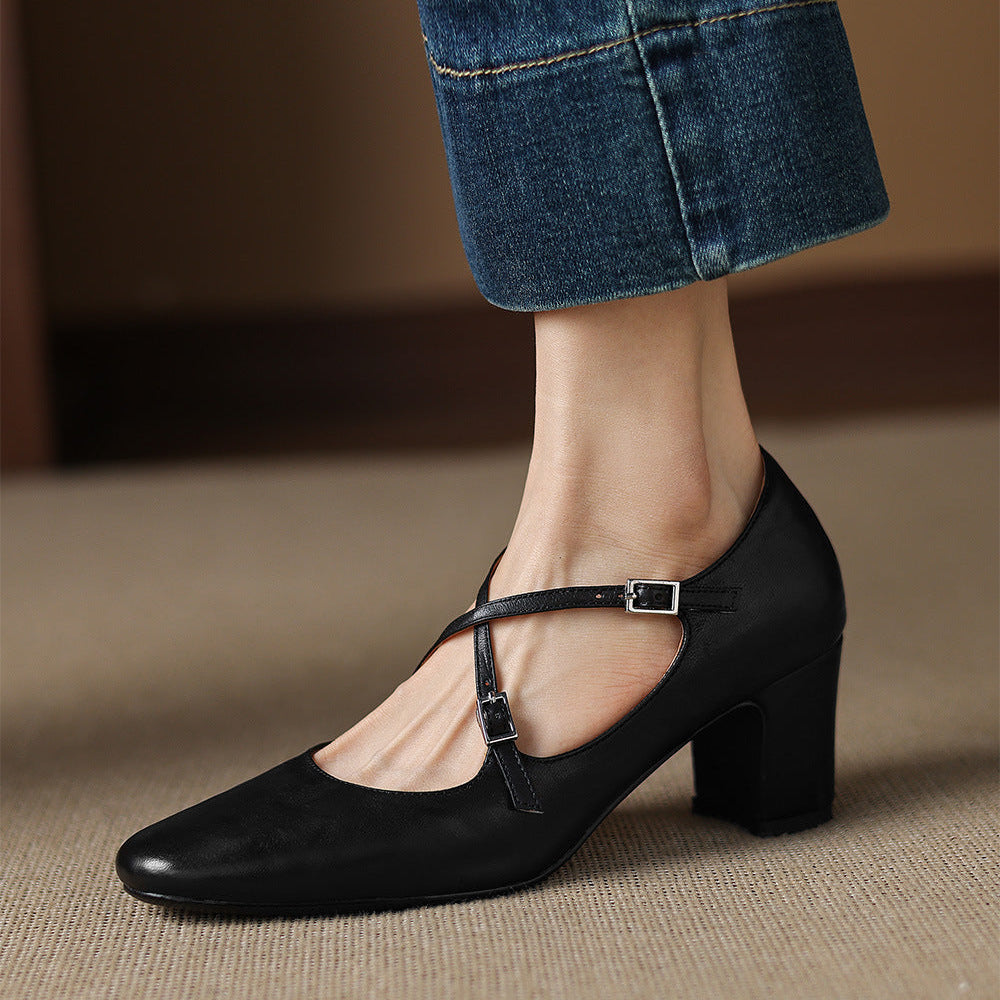 Authentic Leather Heels Orrel