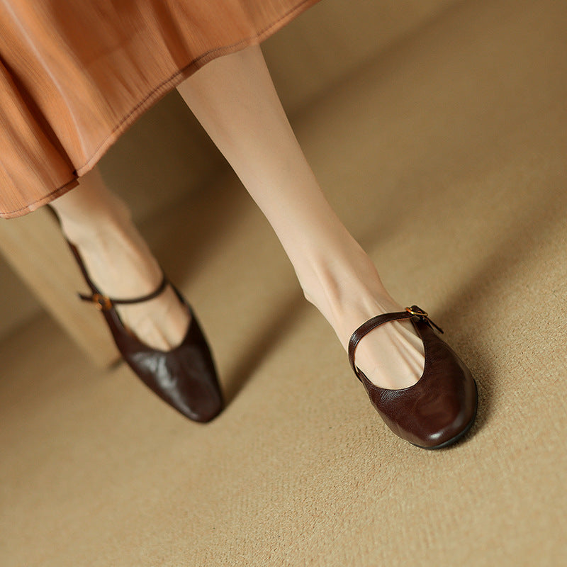 Kiro Genuine Leather Mules