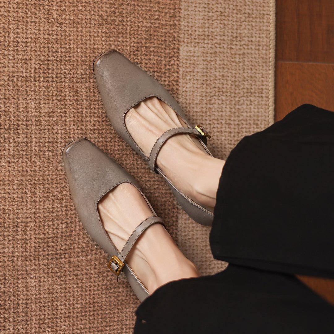 Authentic Leather Heels Aira