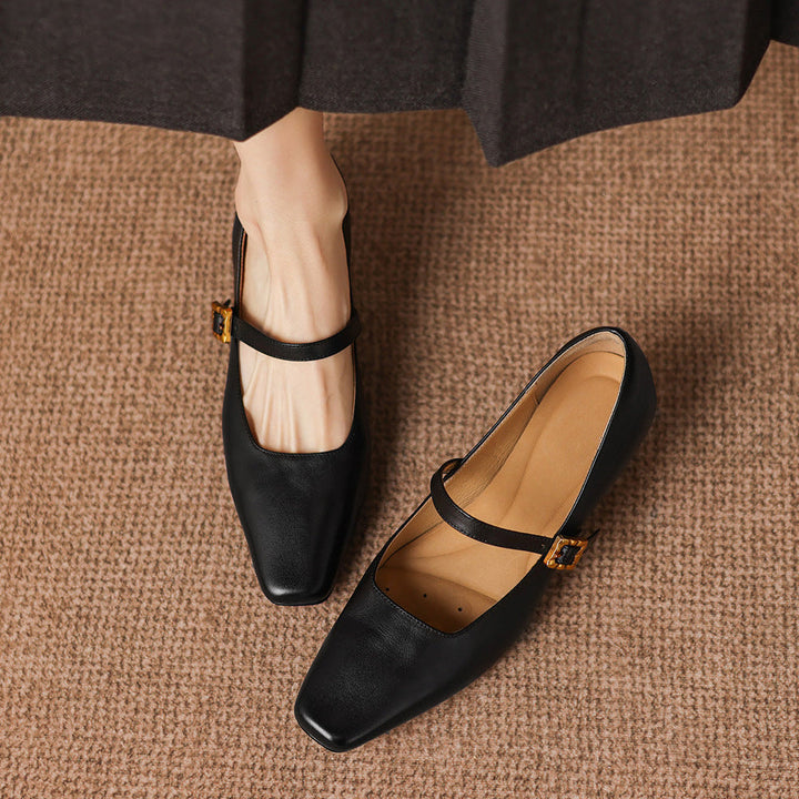 Authentic Leather Heels Aira