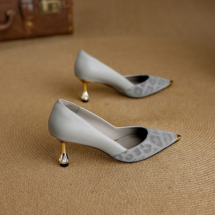 Authentic Leather Heels Valea