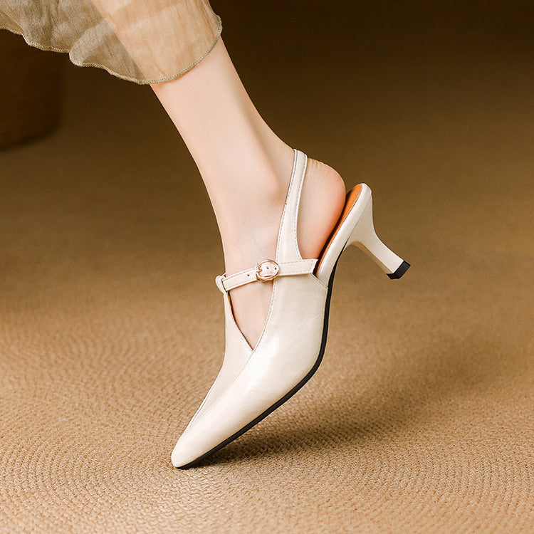 Lauren Leather Heels