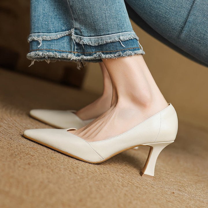 Genuine Leather Women's Heels