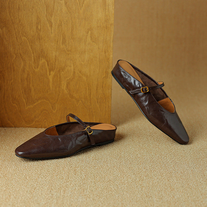 Kiro Genuine Leather Mules