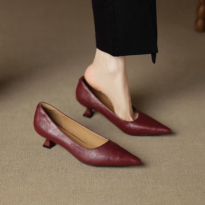 Authentic Leather Heels Aeris