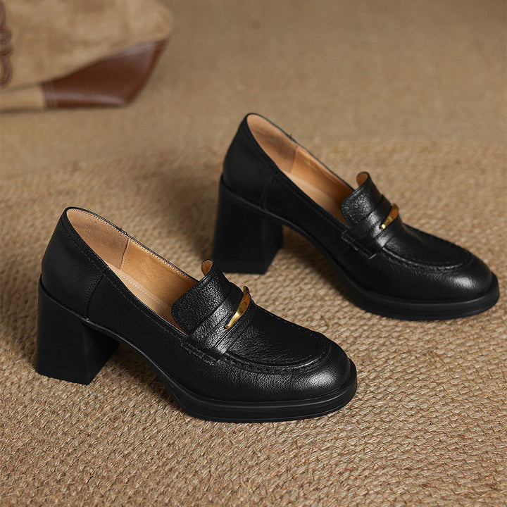 Authentic Leather Heels Zivra