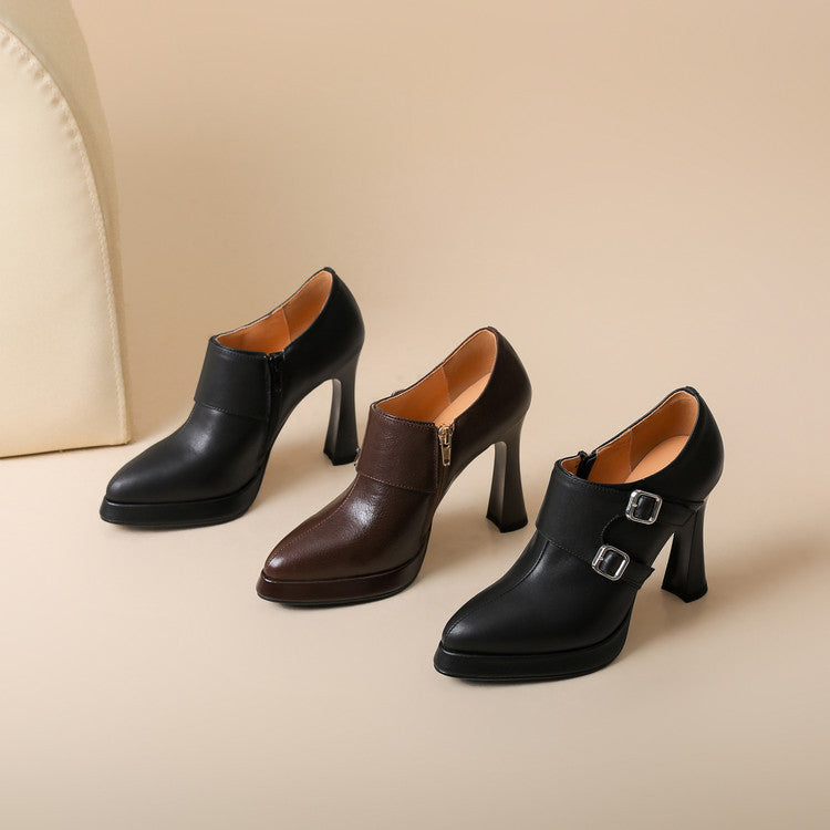 Authentic Leather Heels Nyrix