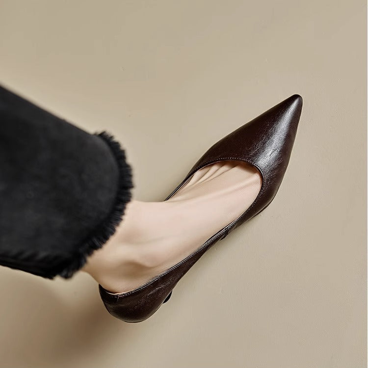 Authentic Leather Court Shoes Elar