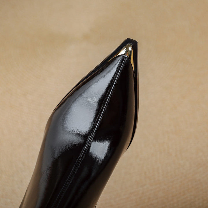 Estelle Genuine Leather Heeled Boots