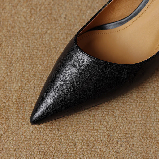 Elora Authentic Leather Heels