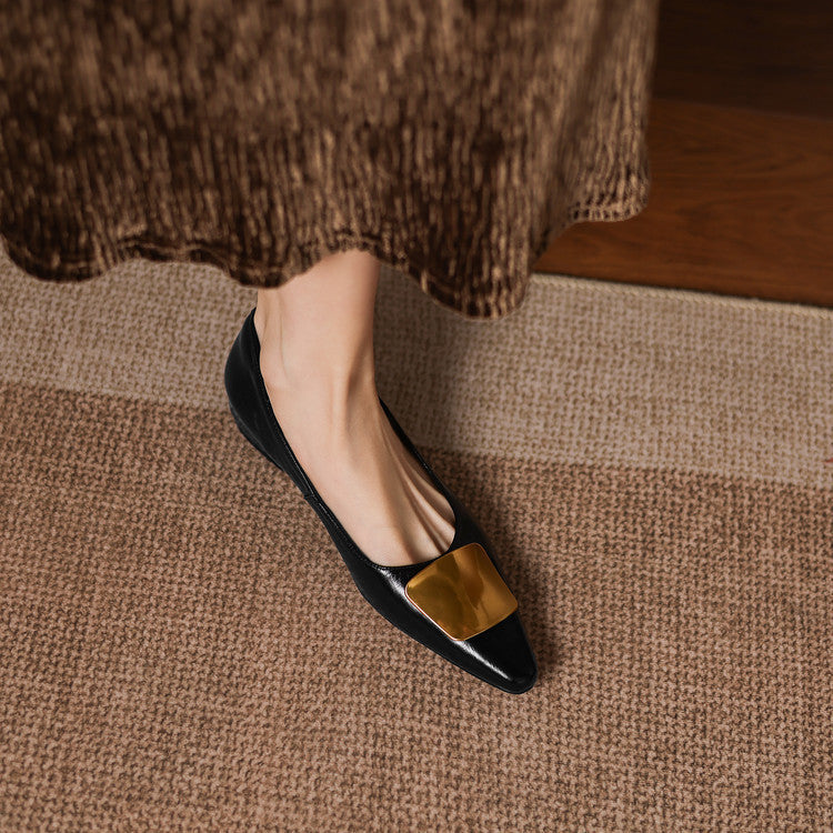 Relia Genuine Leather Flats