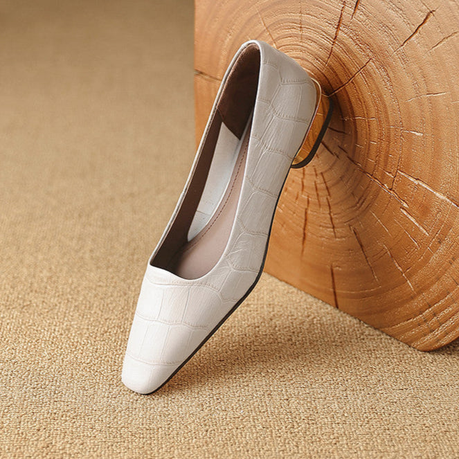 Authentic Leather Heels Celene
