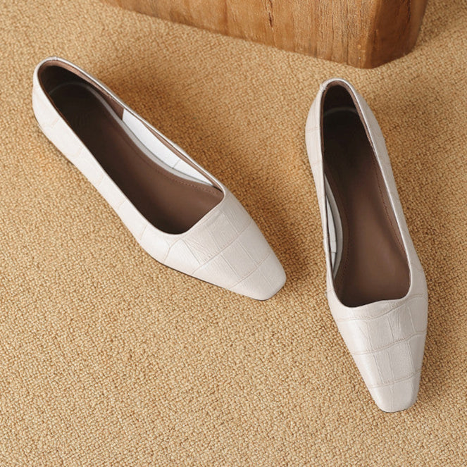 Authentic Leather Heels Celene