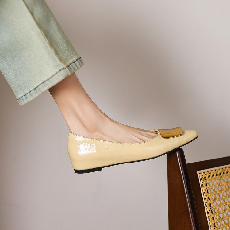 Relia Genuine Leather Flats