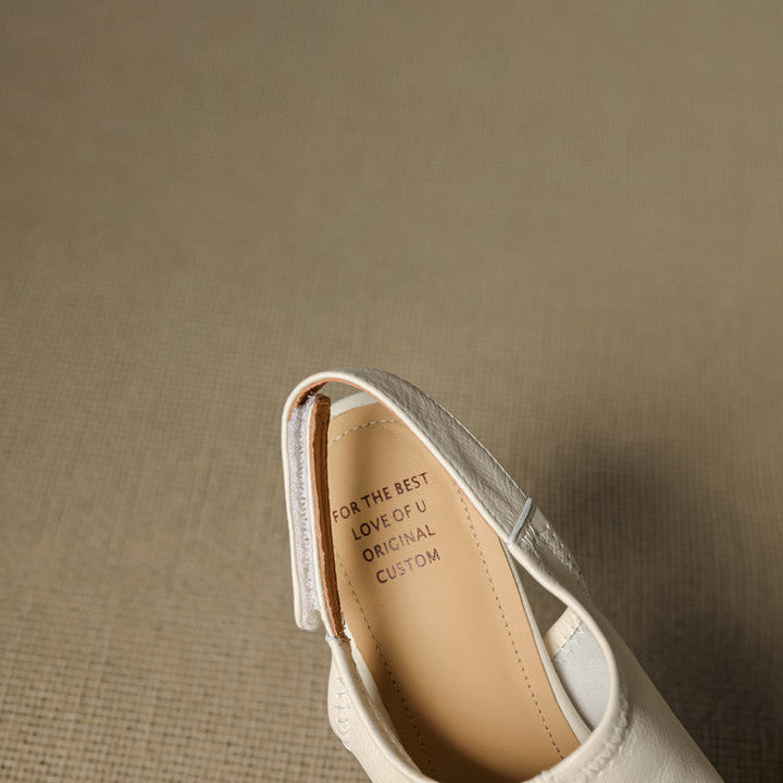 Authentic Leather Heels Velra