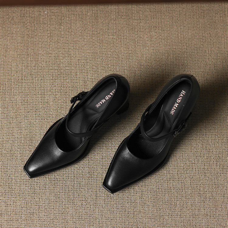 Claya Authentic Leather Heels