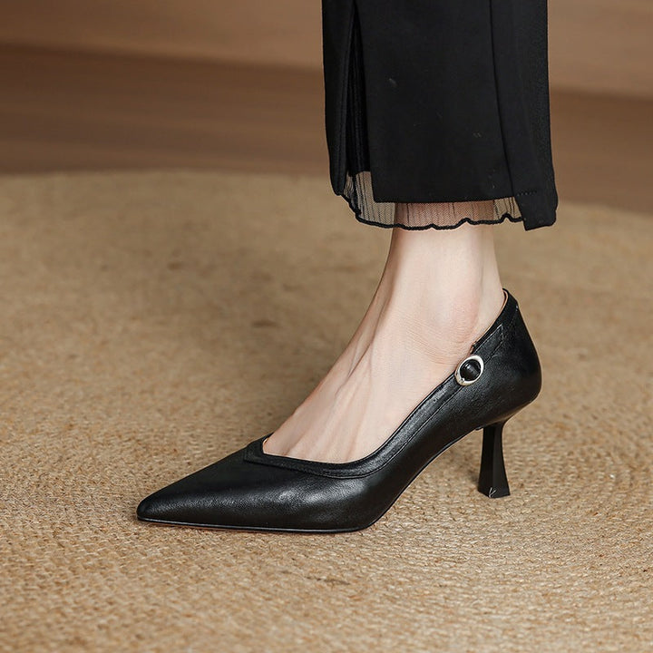 Authentic Leather Heels Ezel