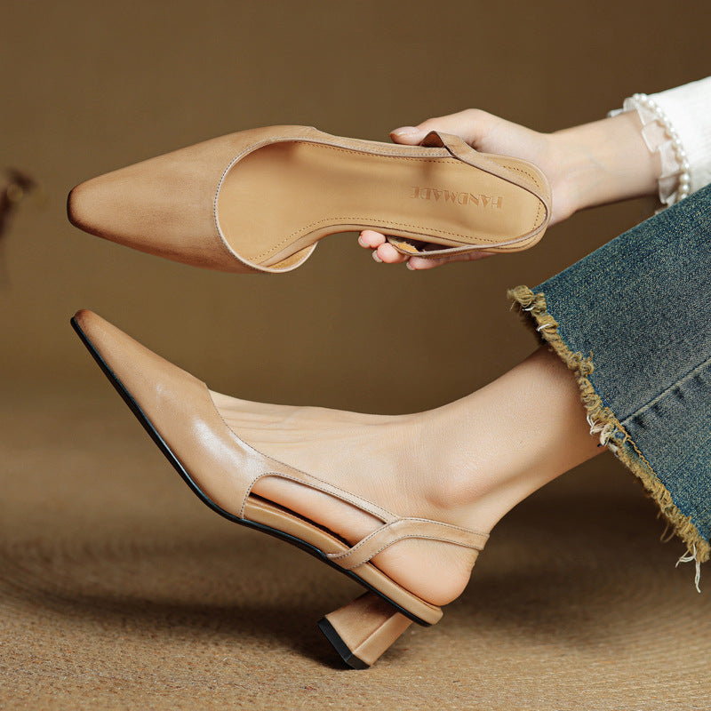 Authentic Leather Elle Heels