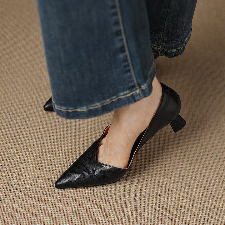 Authentic Leather Heels Veler