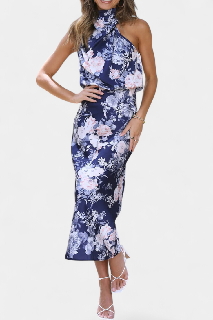 Lisa | Maxi Floral Halter Dress