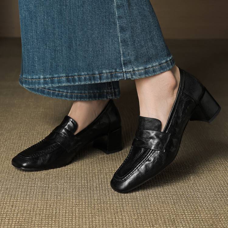 Authentic Leather Heels Sora