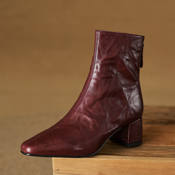 Authentic Leather Estel Ankle Boots