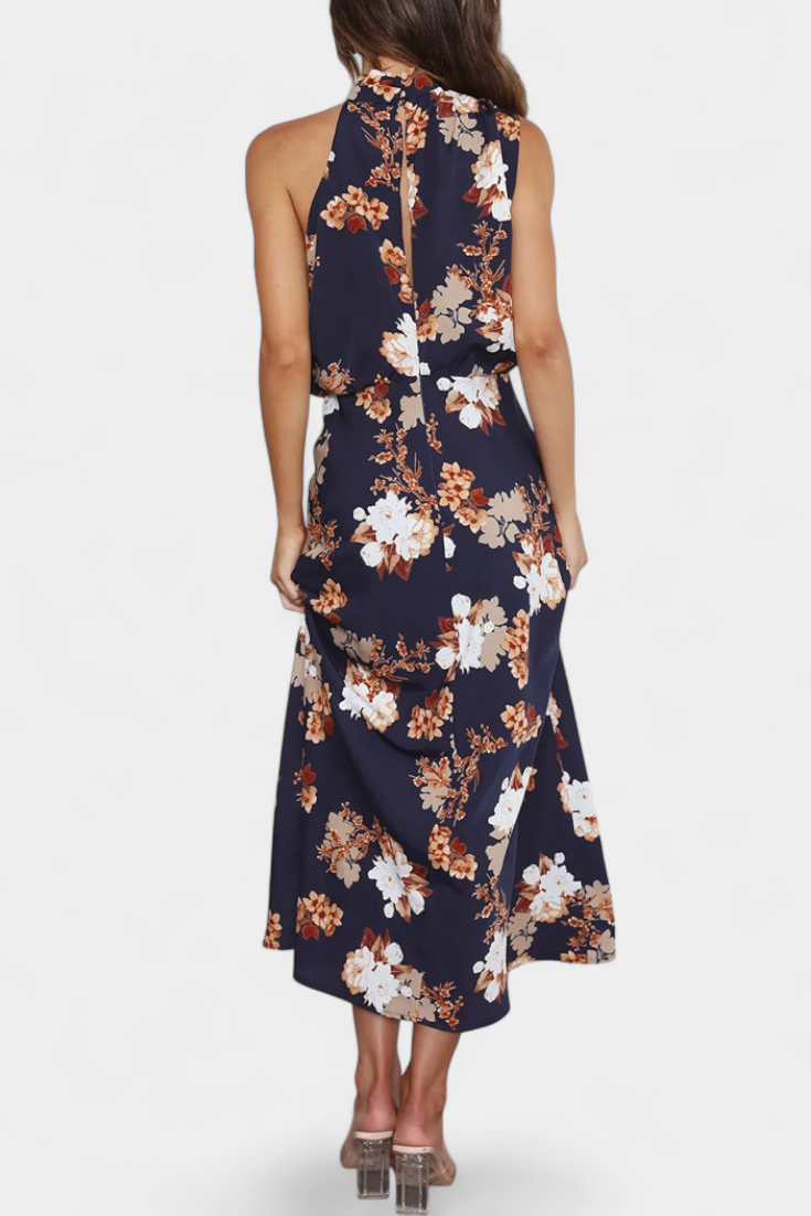 Lisa | Maxi Floral Halter Dress