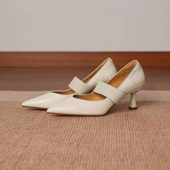 Authentic Leather Heels Cyra