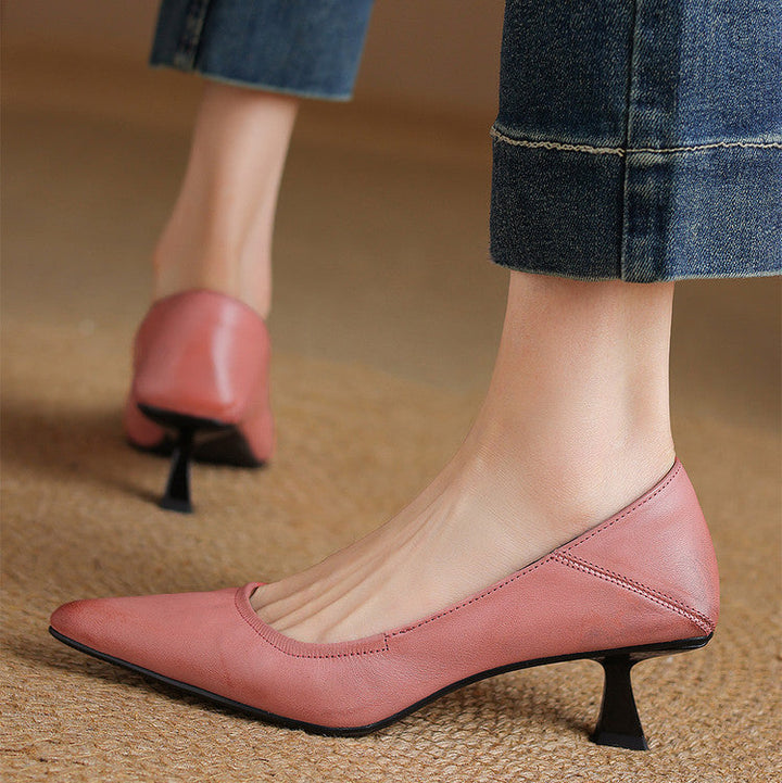 Liora Authentic Leather Heels
