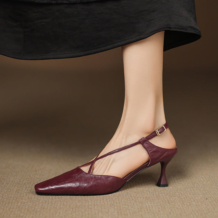 Authentic Leather Heels Velta