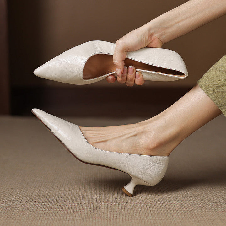 Authentic Leather Court Shoes Elar