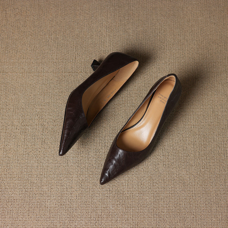 Authentic Leather Court Shoes Elar