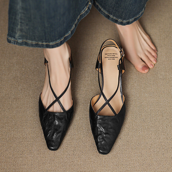 Authentic Leather Heels Velta