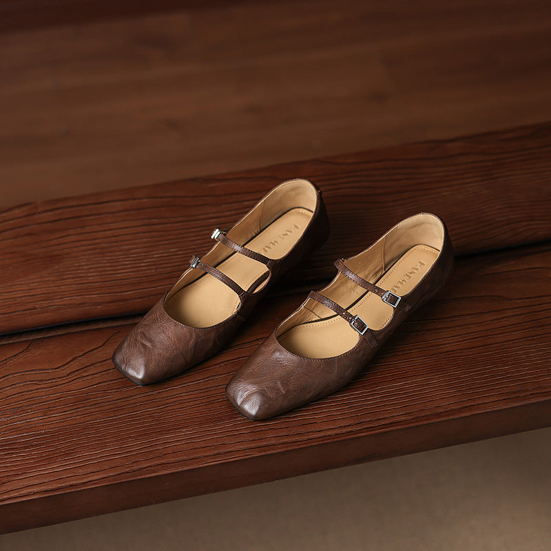 Orik Genuine Leather Flats