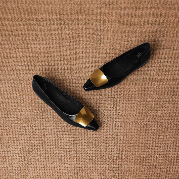 Relia Genuine Leather Flats