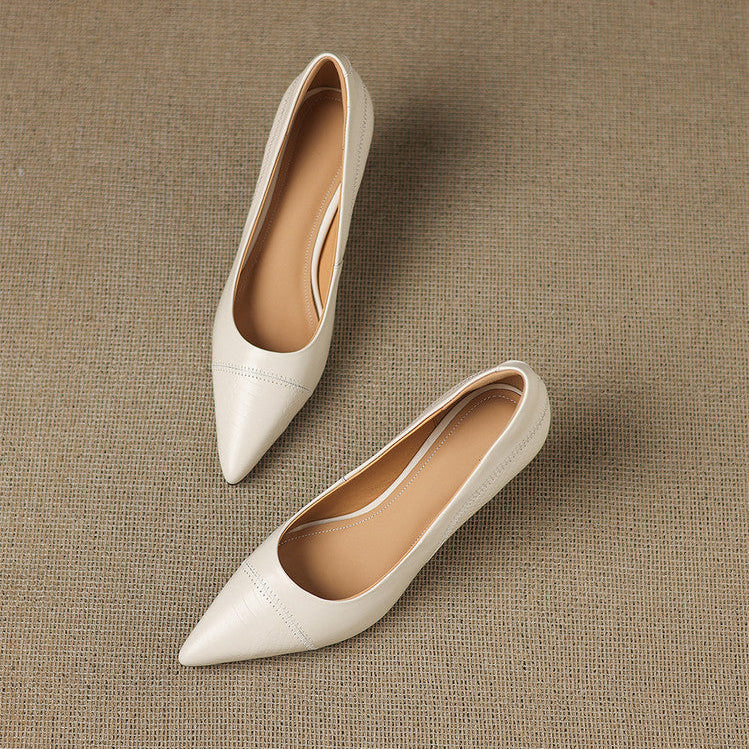 Elyra Authentic Leather Court Shoes