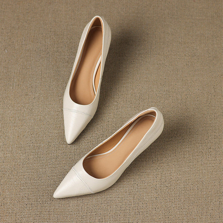 Elyra Authentic Leather Court Shoes