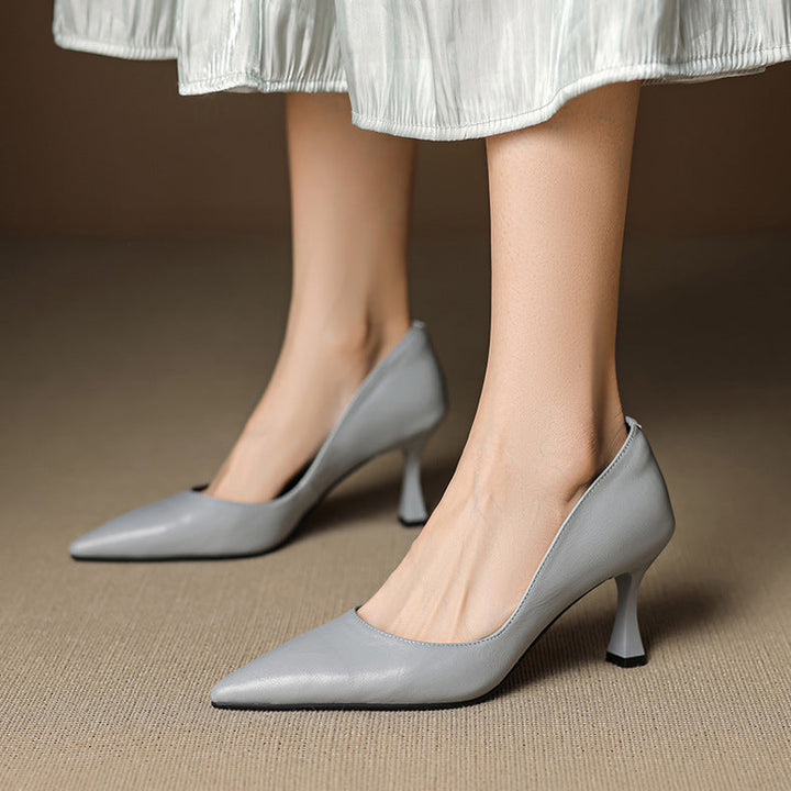 Authentic Leather Heels Viora