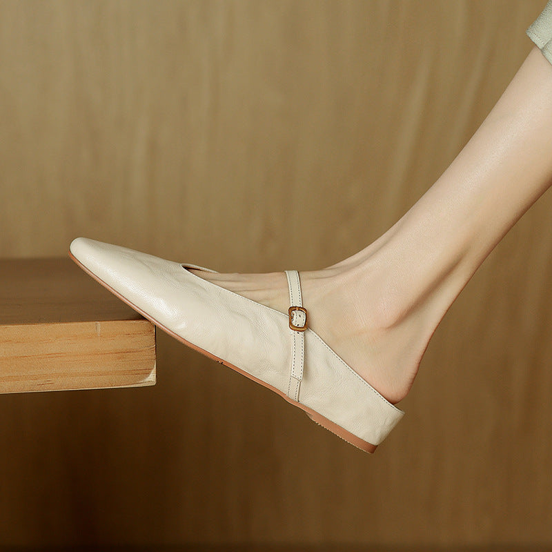 Kiro Genuine Leather Mules