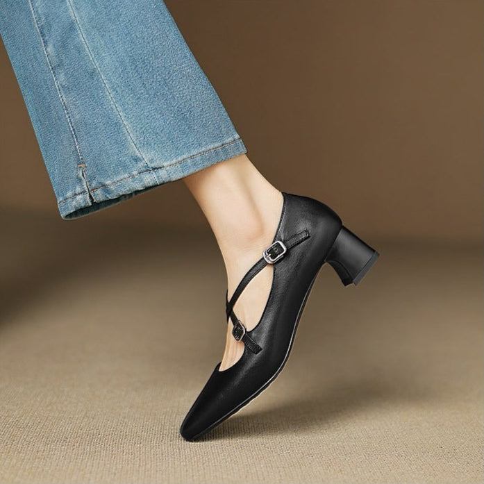 Authentic Leather Heels Ciora