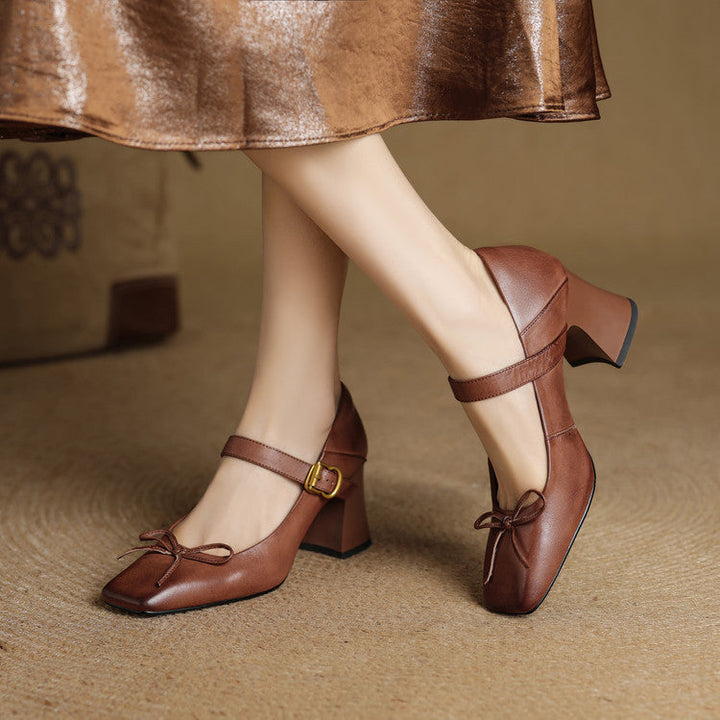 Authentic Leather Heels Emara