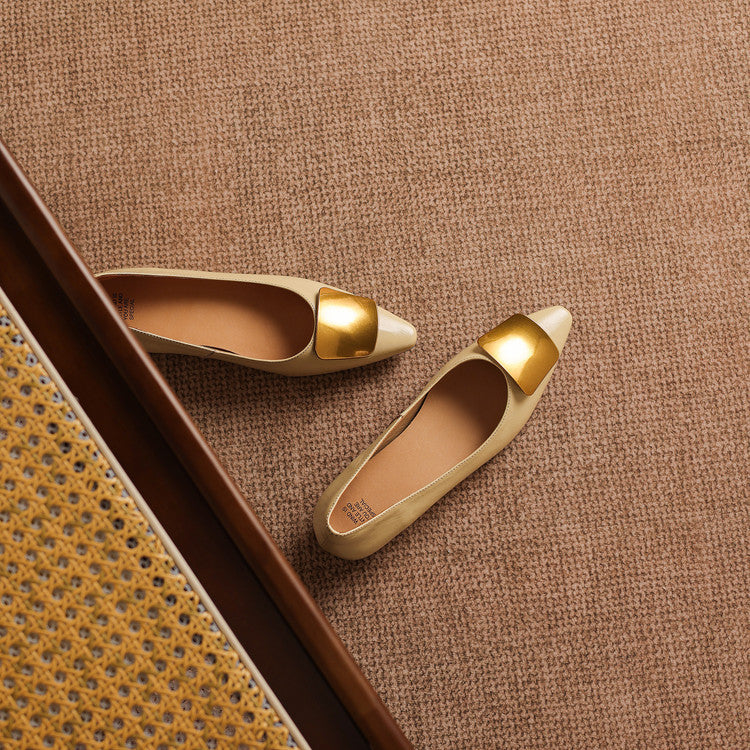 Relia Genuine Leather Flats