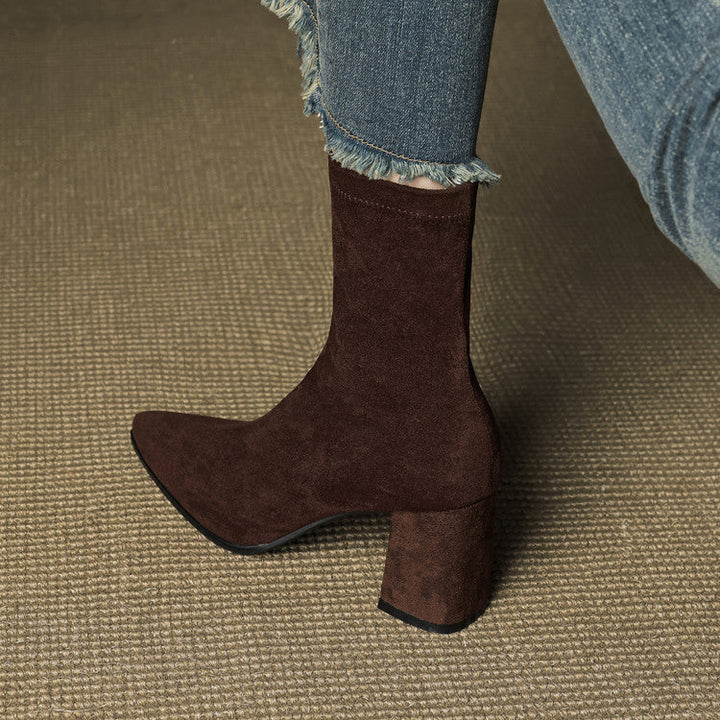 Authentic Suede Leather Ankle Boots