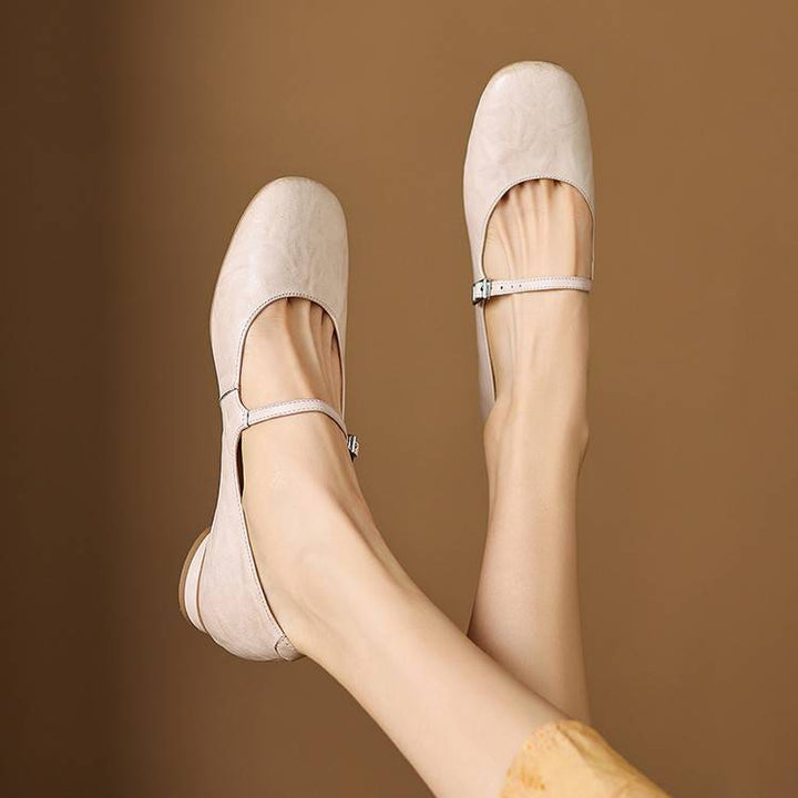 Seren Genuine Leather Flats