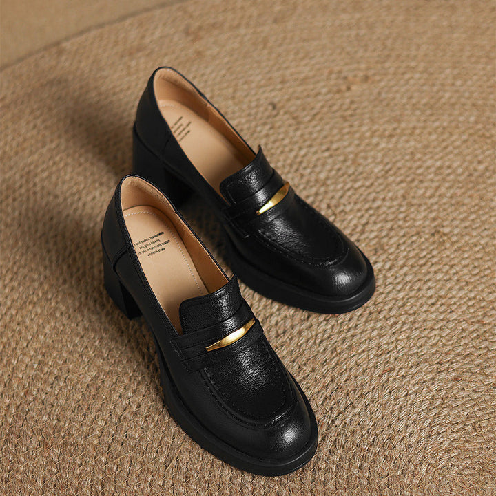 Authentic Leather Heels Zivra